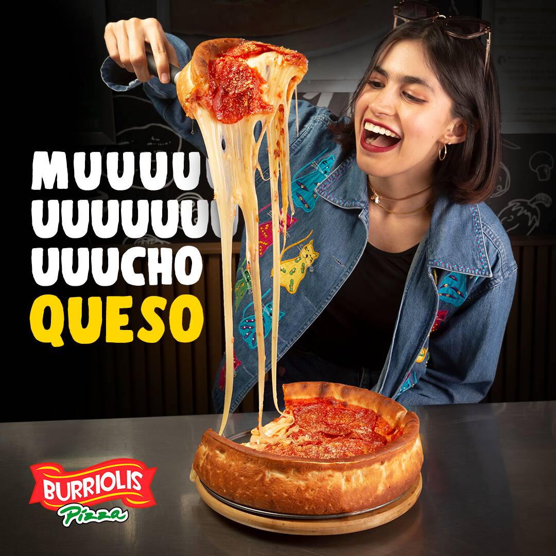NUEVA Pizza Estilo Chicago - 1 Kg de Queso