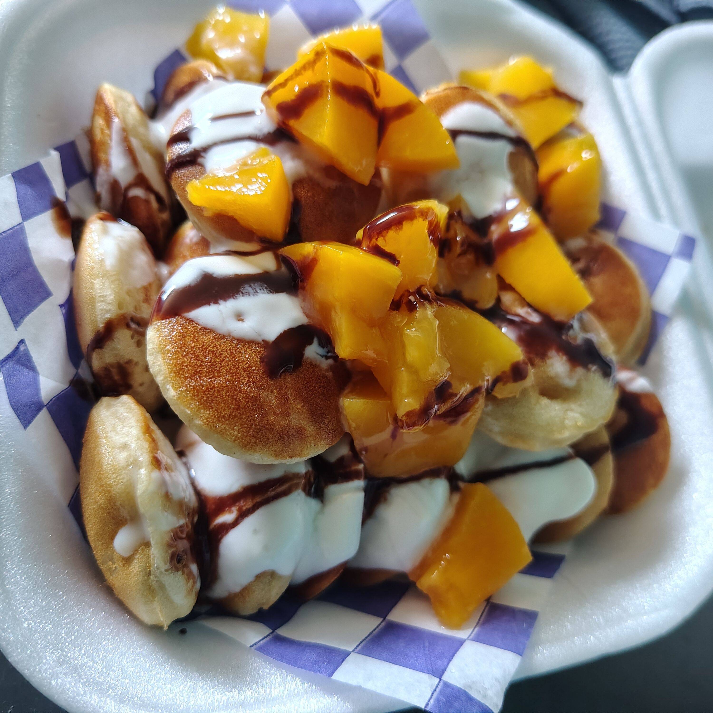 Mini Hot Cakes de 1O piezas Duraznos