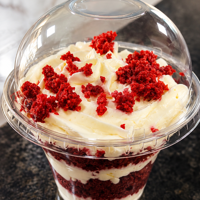 Postre de red velvet