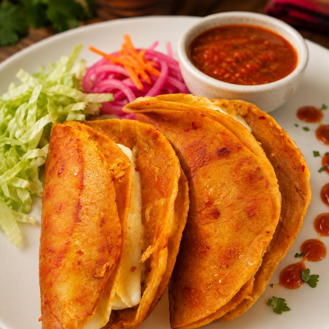 TACO DE QUESO FUNDIDO