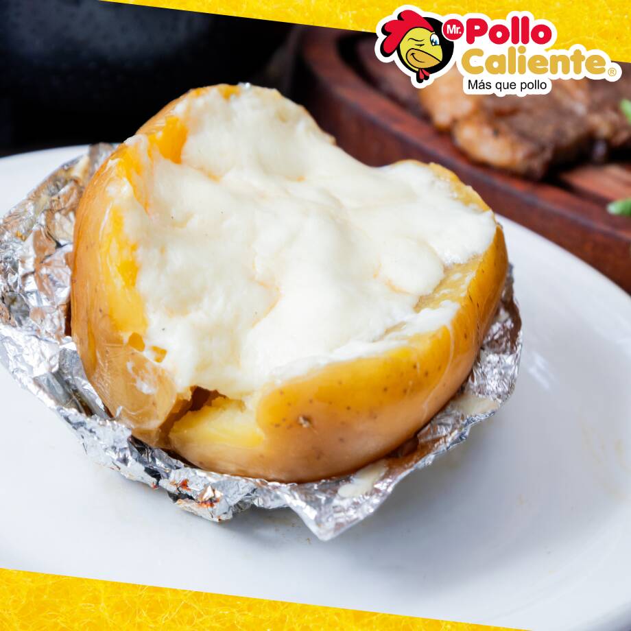 Papa al Horno con Queso Gratinado