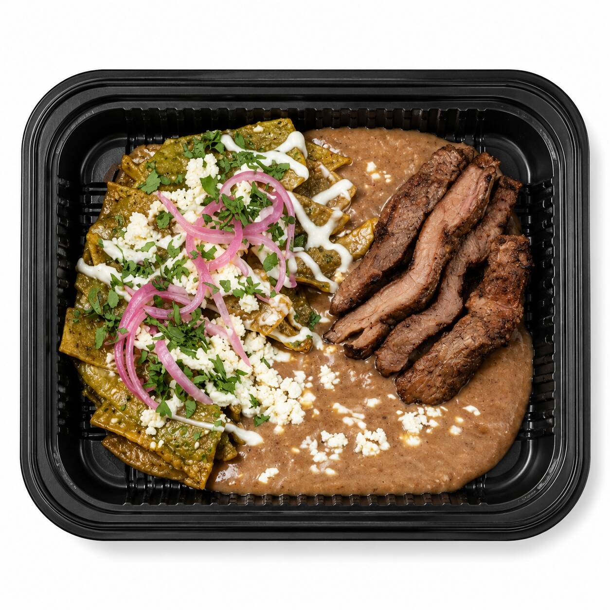 Chilaquiles con Arrachera