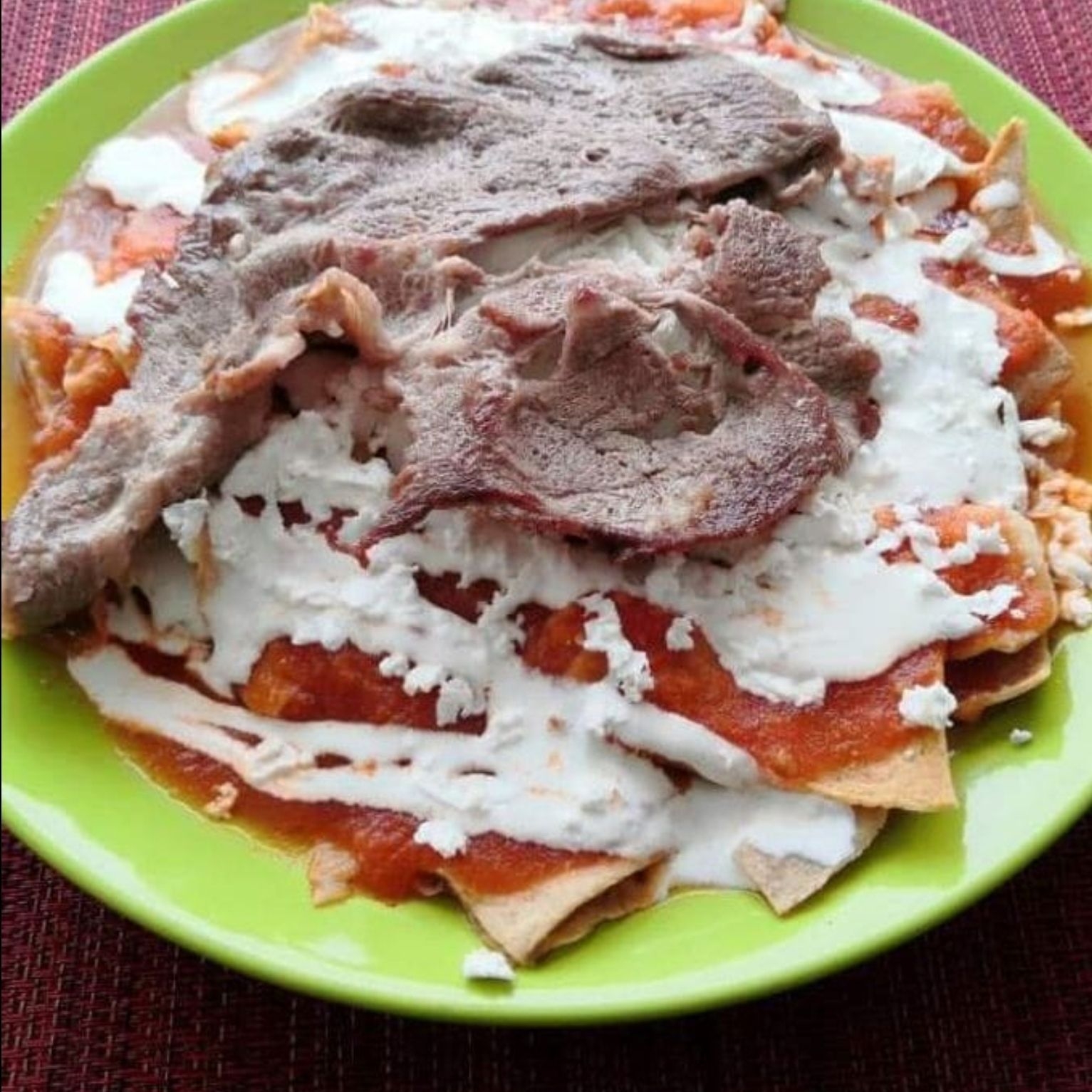 Chilaquiles de Bistec