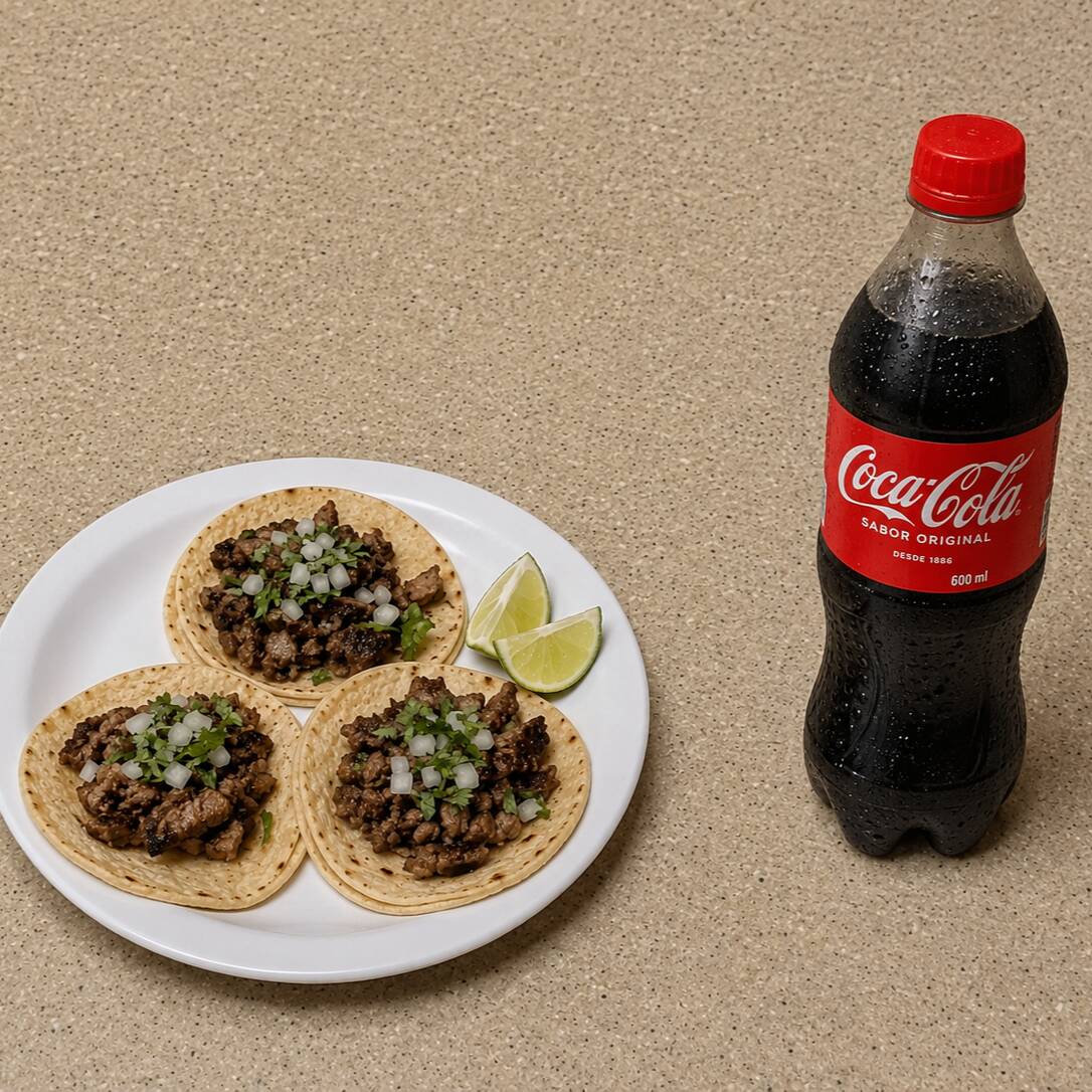 3 TACOS + BEBIDA