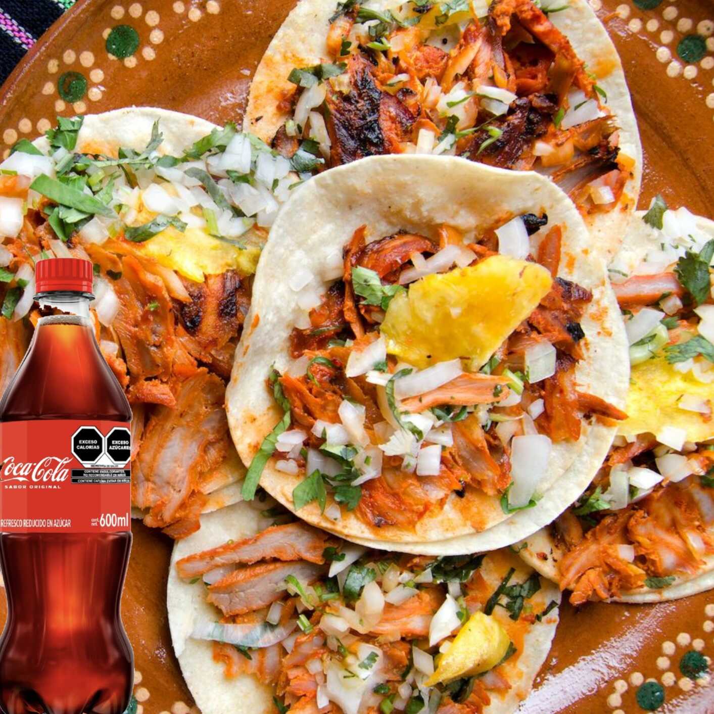 Combo-Coca Cola + Tacos Al Pastor