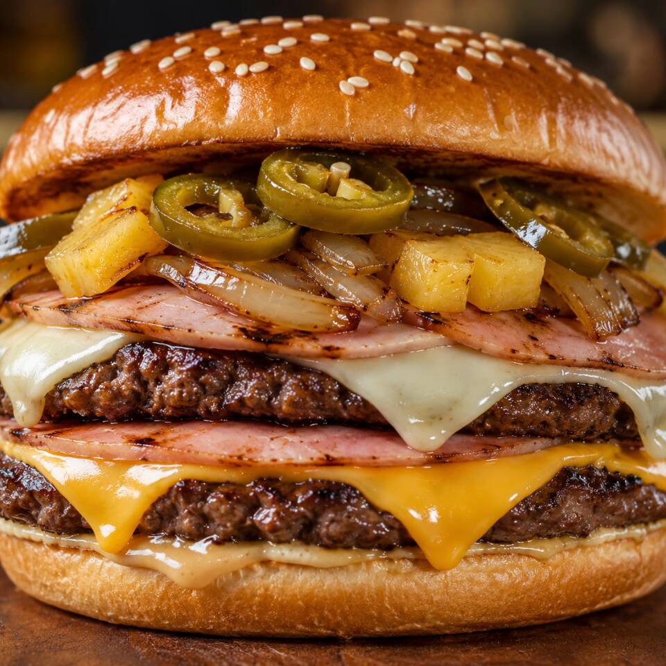 SUPER HAWAIANA BURGER 🍔🍍