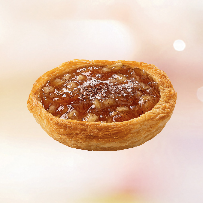 Uma sobremesa genial. Massa folhada levinha e crocante, com recheio de maçã, finalizada com canela e açúcar de confeiteiro.