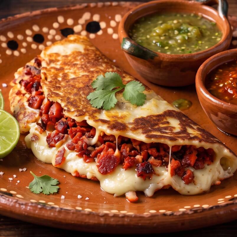 Costra de Queso con Chistorra