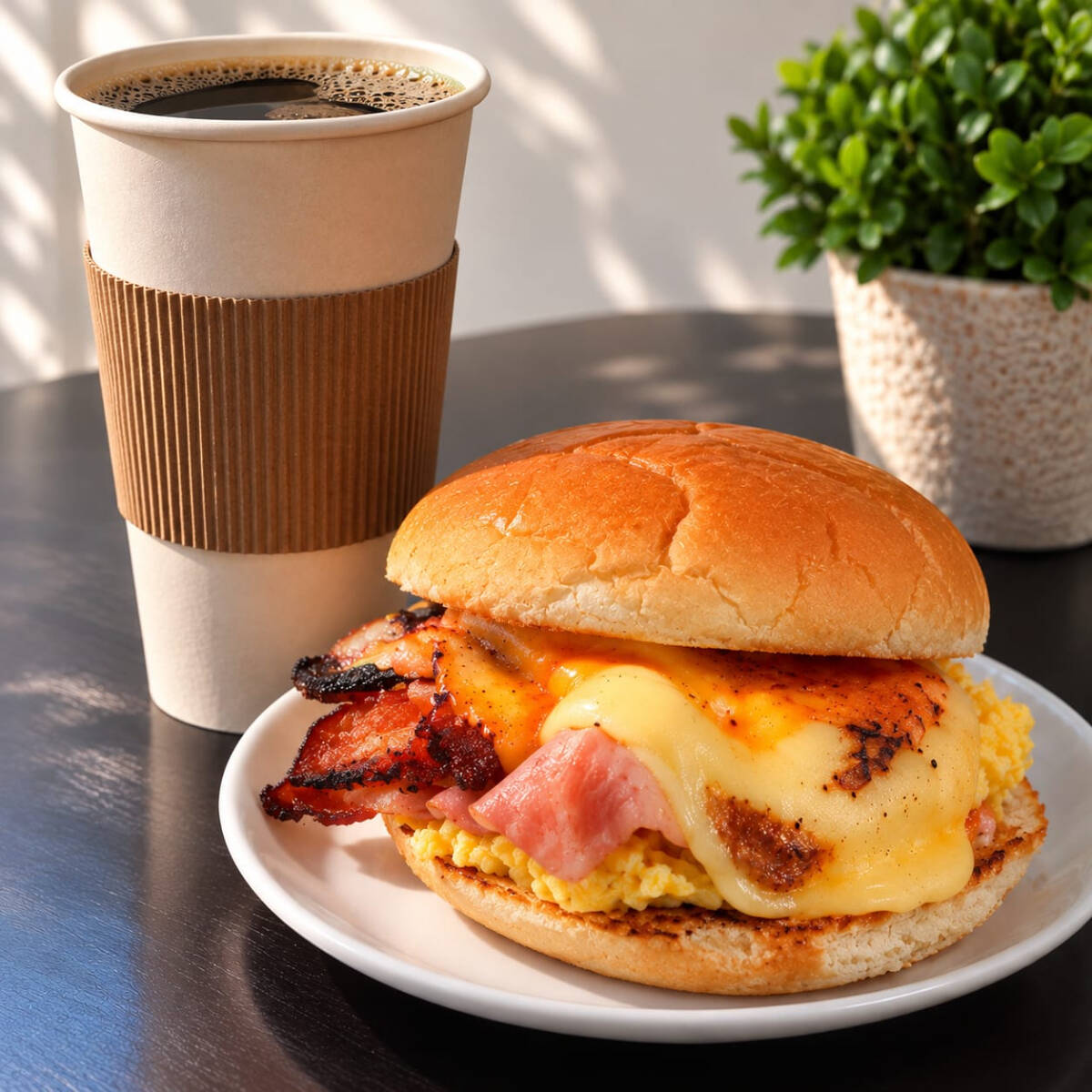 AMERICANO 16 Oz + AGUSTITO BREAKFAST BRIOCHE