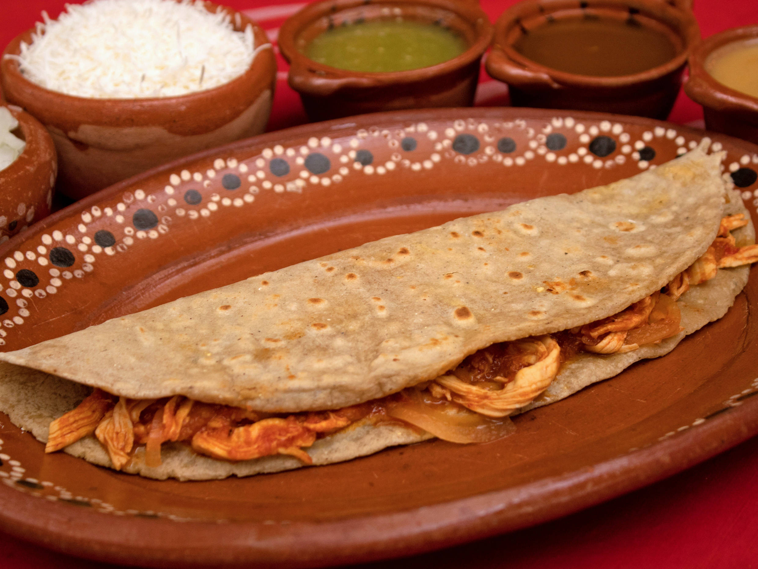 Quesadilla de Papas con chorizo