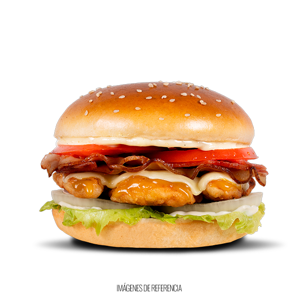 Hamburguesa  Pollo Apanado.