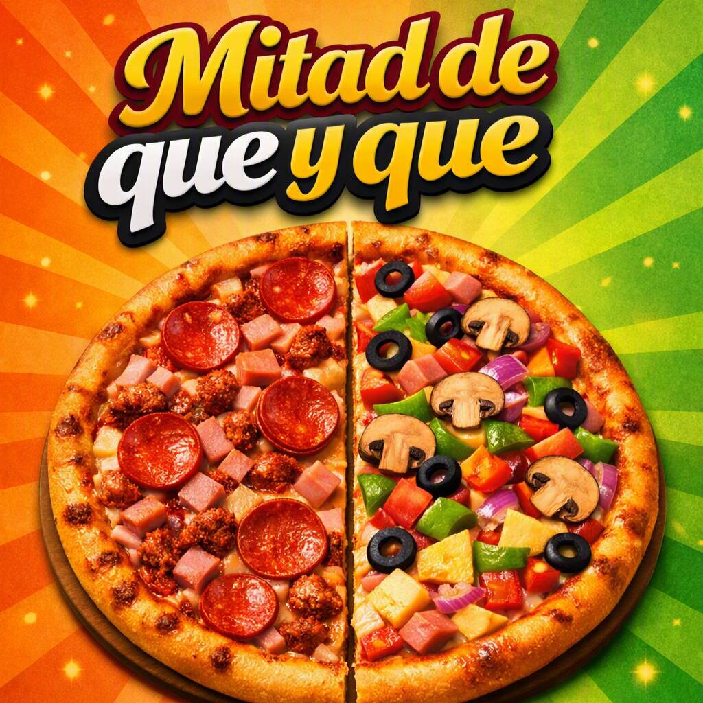 Mitad de que y que