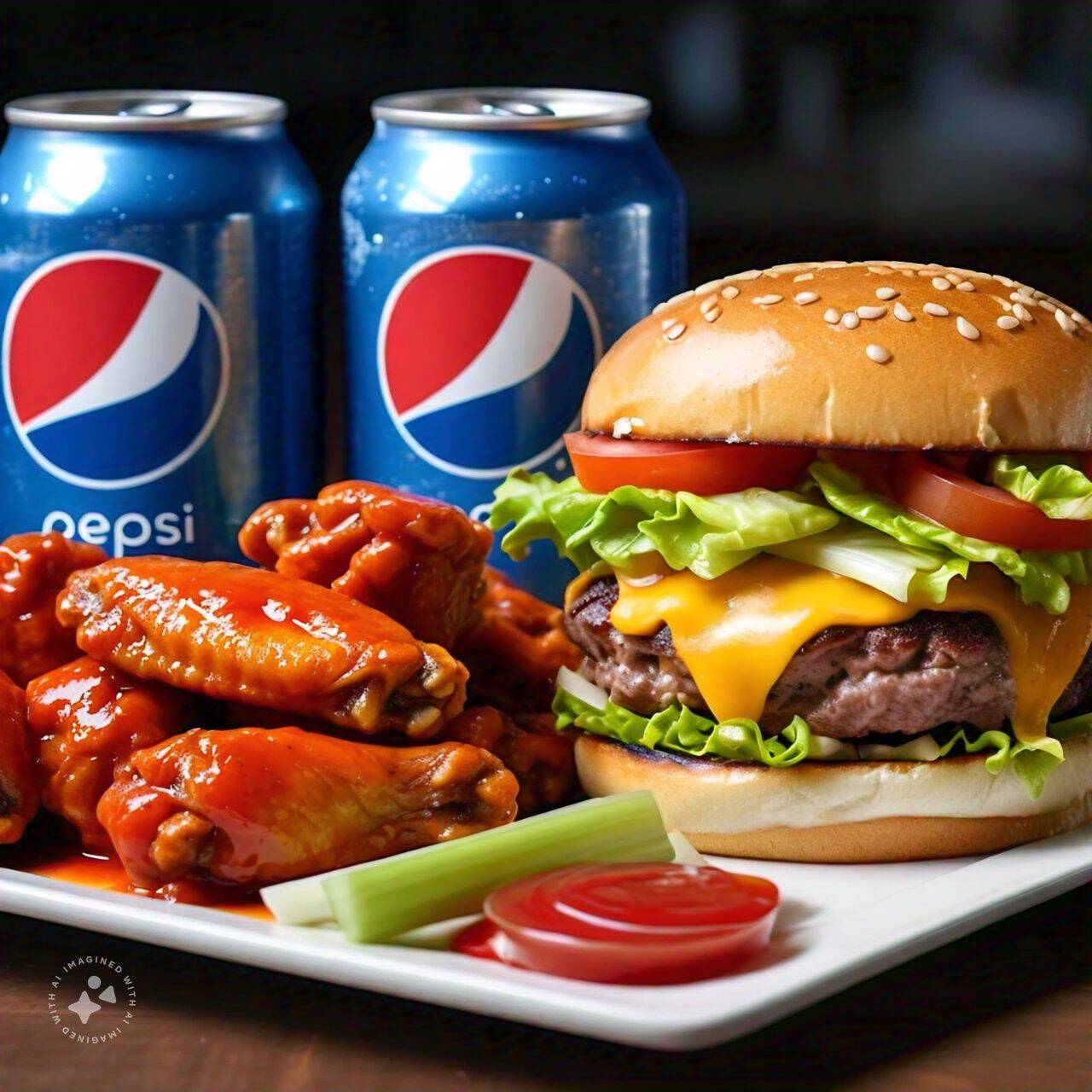Combo Pareja (2 Hamburguesas, 10 Alitas y 2 Sodas)