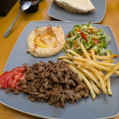 PLATO DE SHAWARMA RES