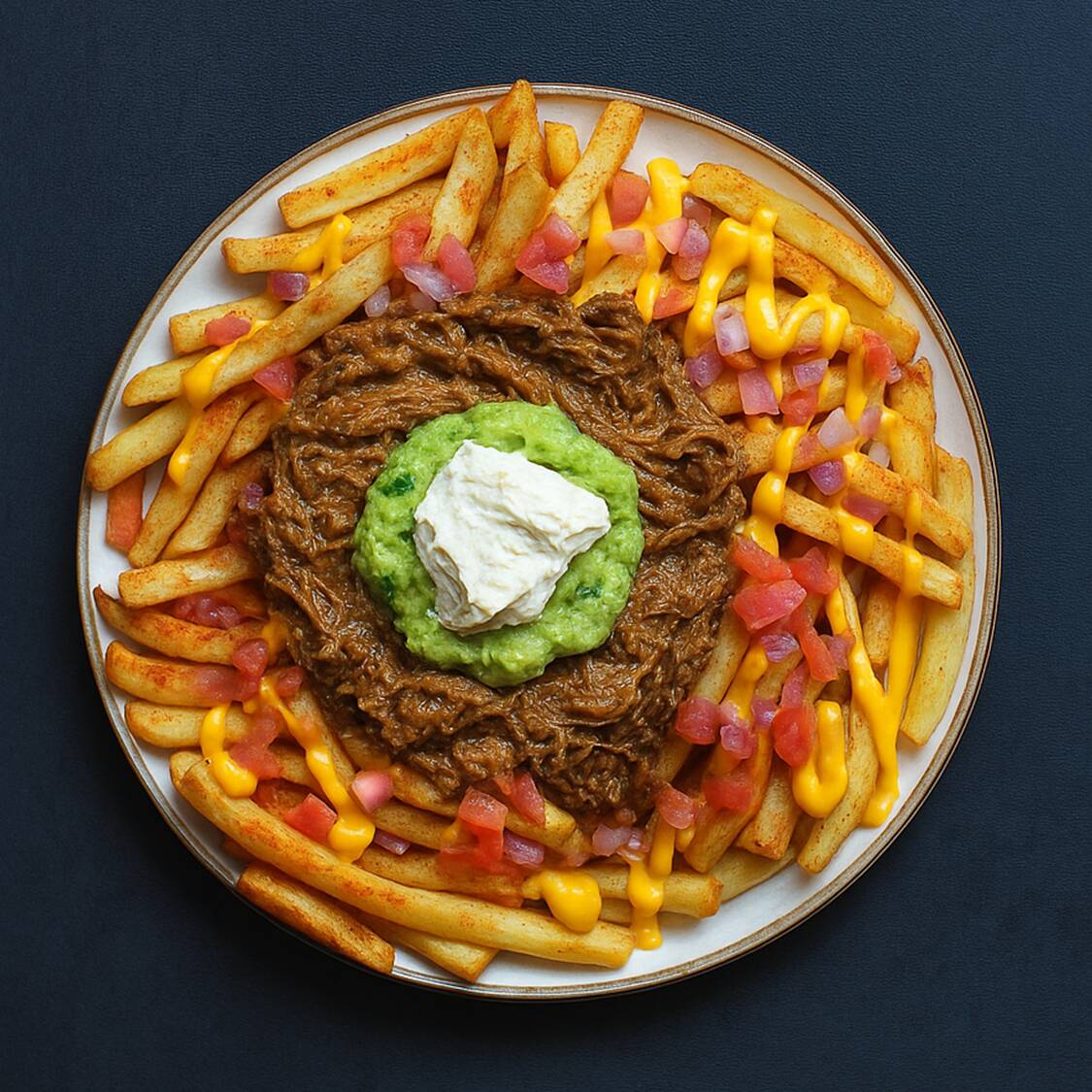 Papas Cheesesteak (Carne de Res)