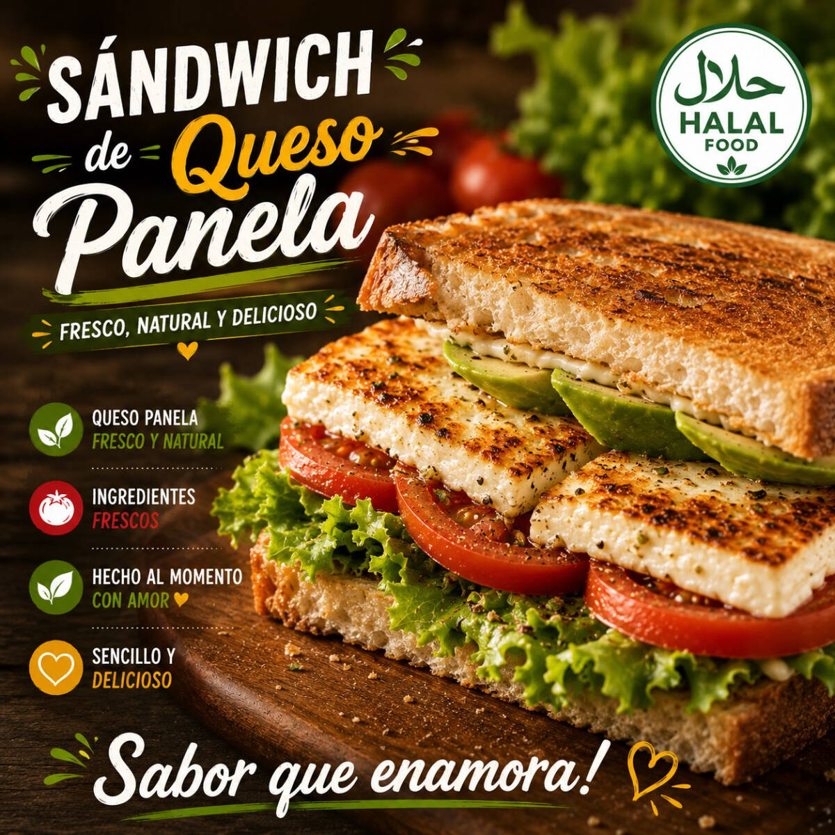 Sandwich Queso Panela