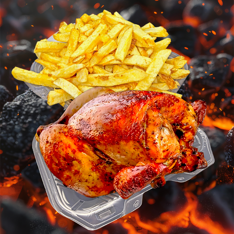 1 Pollo a la Brasa + Papas Fritas