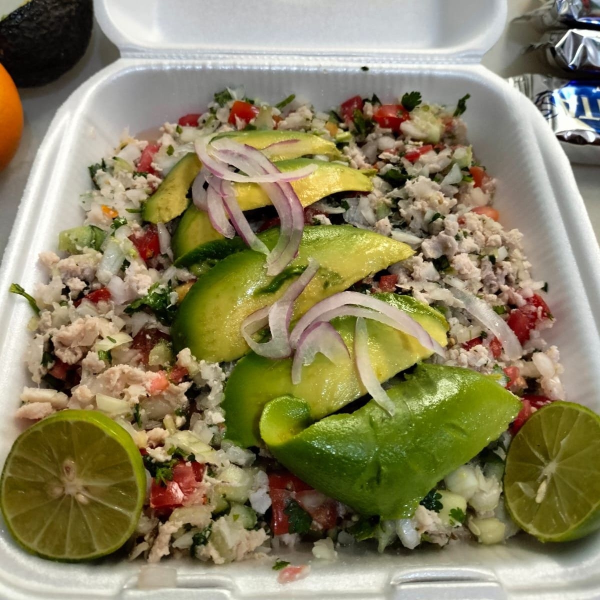 Charola de carne tartara
