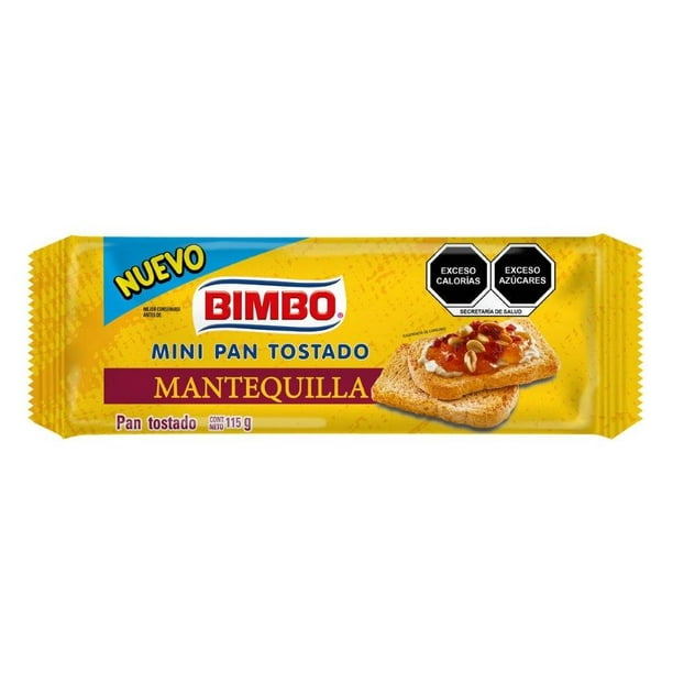Mini Pan Tostado Mantequilla BIMBO 115g
