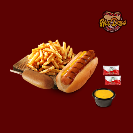 Hot Dog + Pipo + Papas
