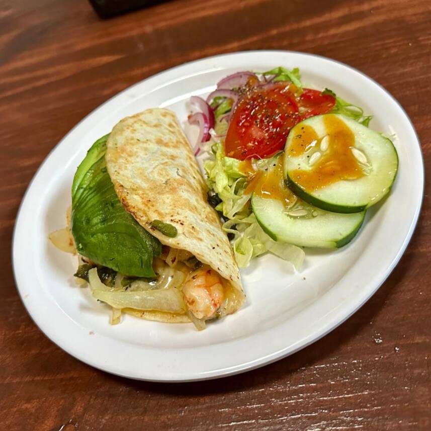 1 Taco de Camarón Cocido