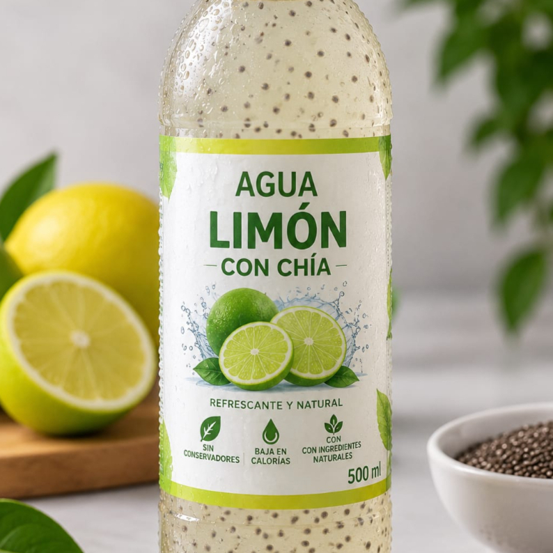 Agua de Limón con Chía
