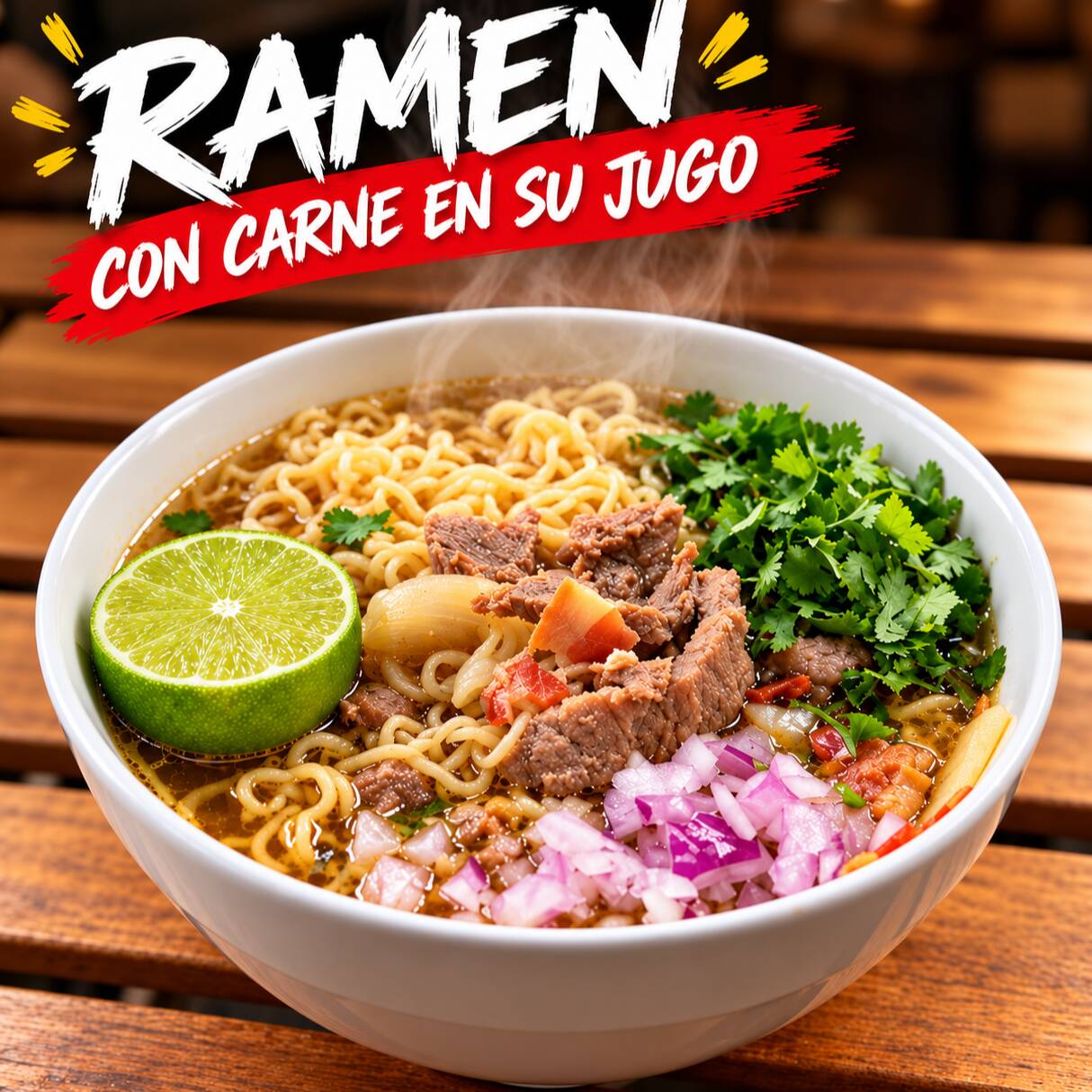 Ramen con Carne en su Jugo