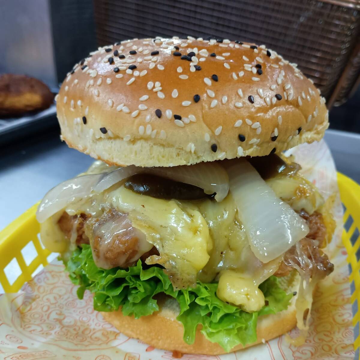 hamburgesa de pollo