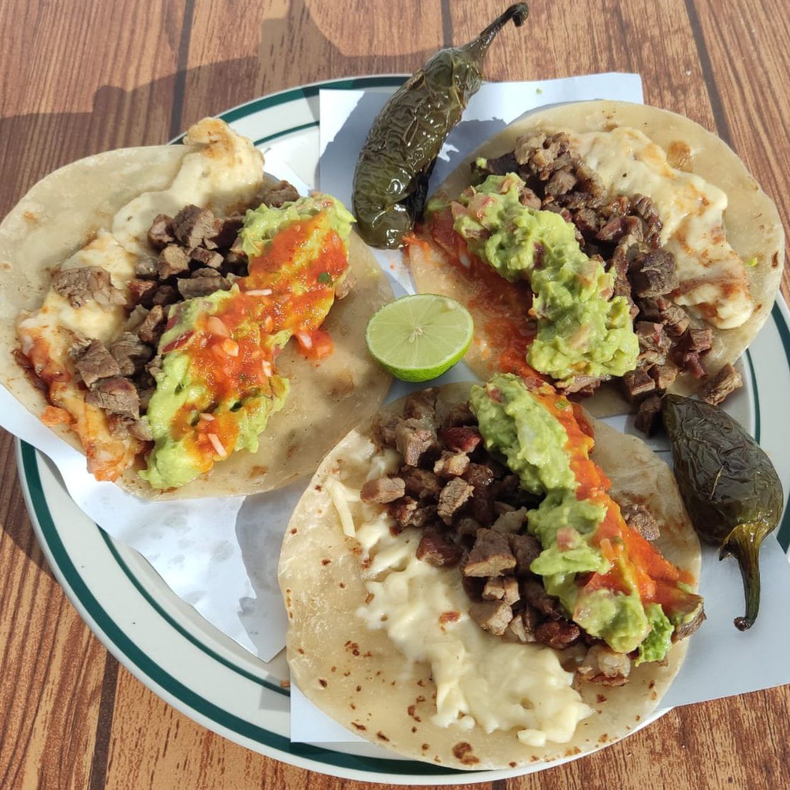 Quesataco de carne asada