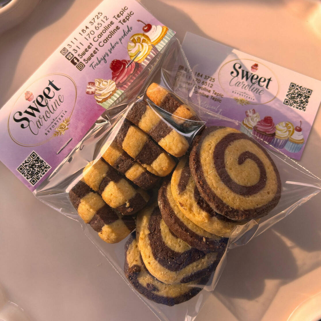Galletas Combinadas de Vainilla y Chocolate