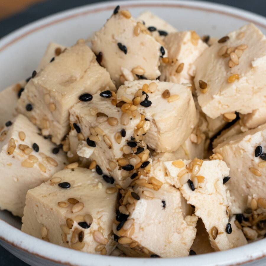 Tofu temperado