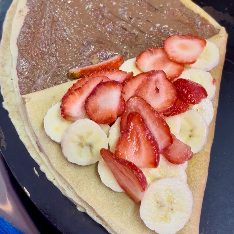 CREPA NUTELLA FRESA Y PLATANO