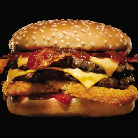 Hamburguesa Doble con Tocino