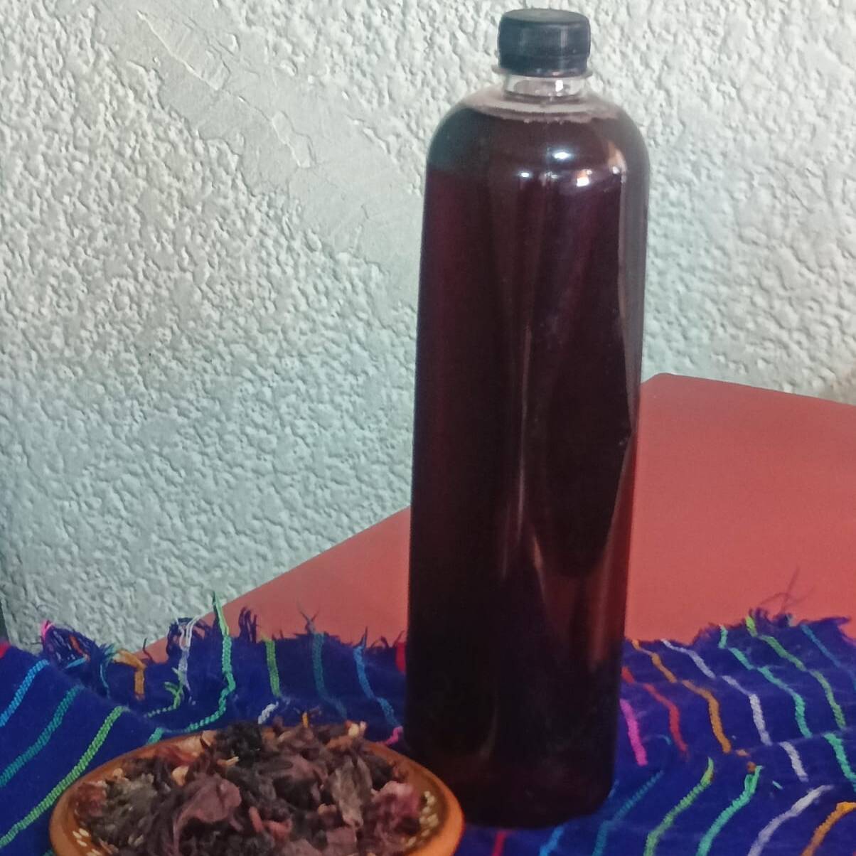 1 ITRO DE AGUA DE JAMAICA