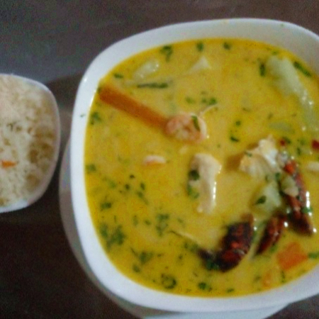 Sopa de Mariscos en Leche