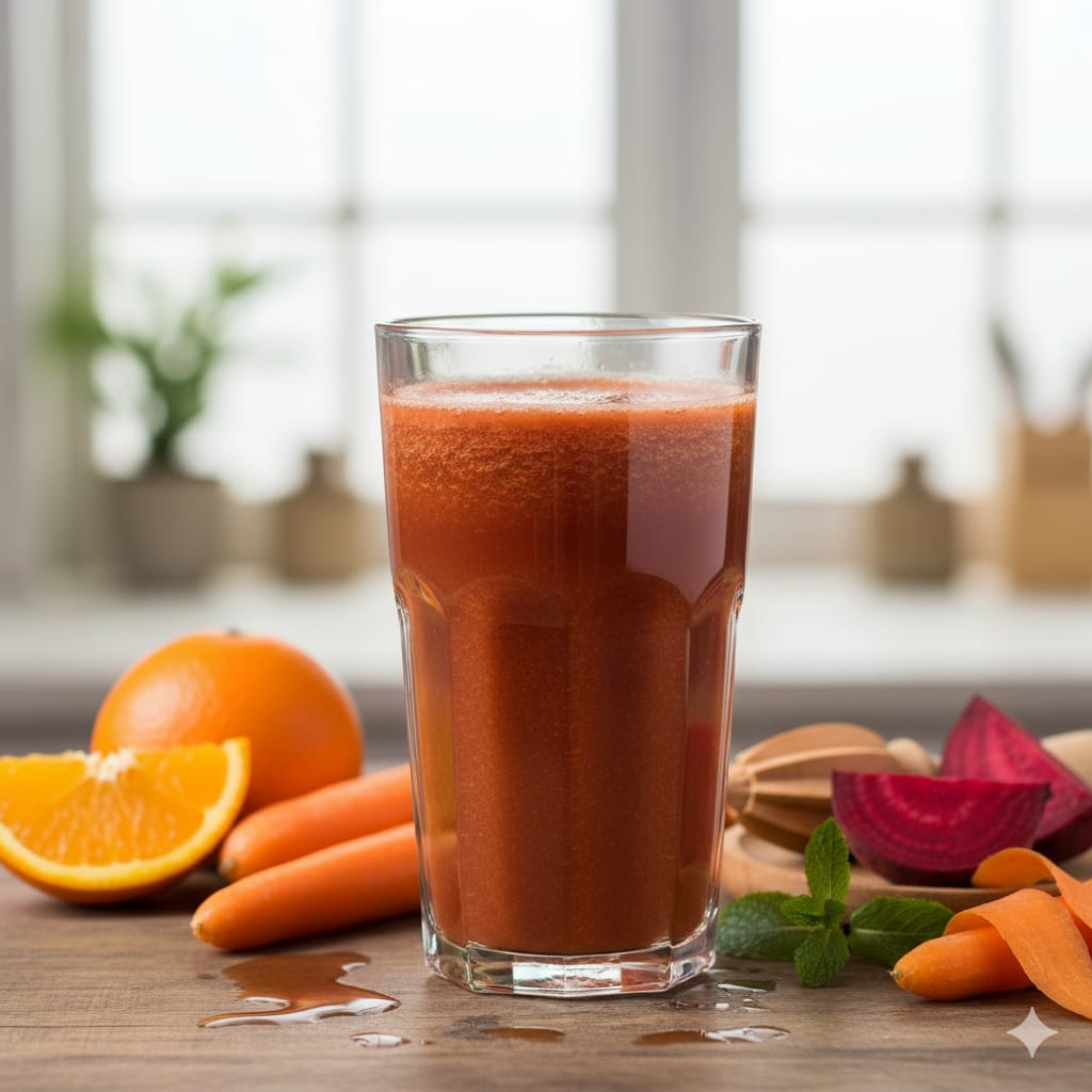 LARANJA CENOURA E BETERRABA