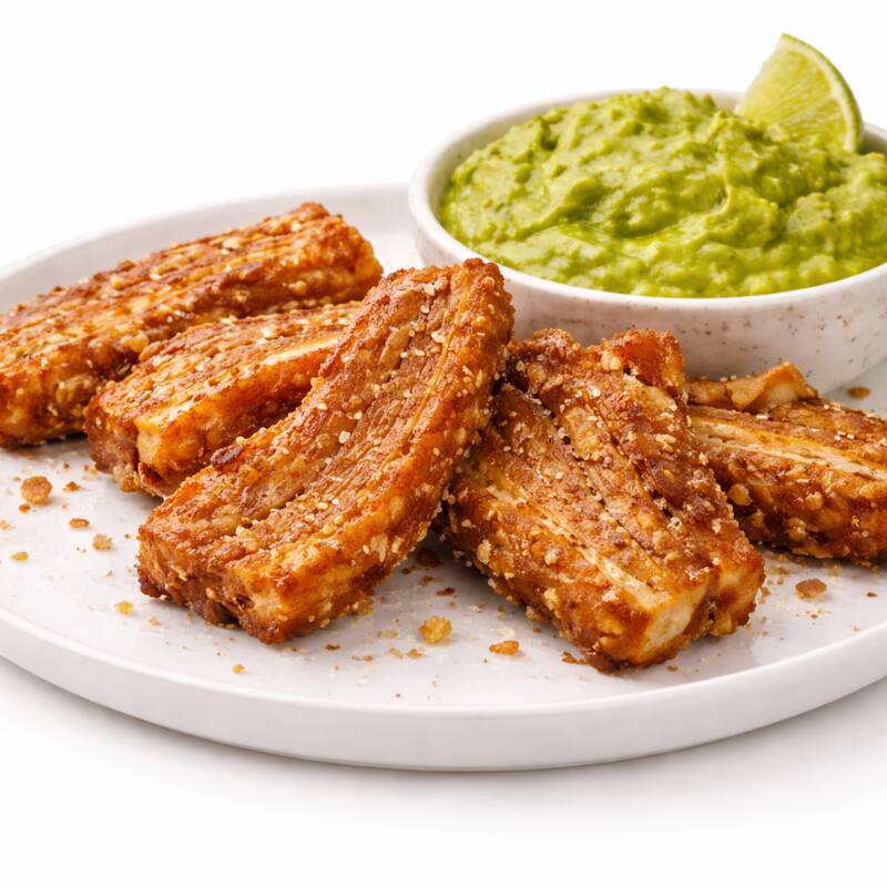 Chicharron con Guacamole