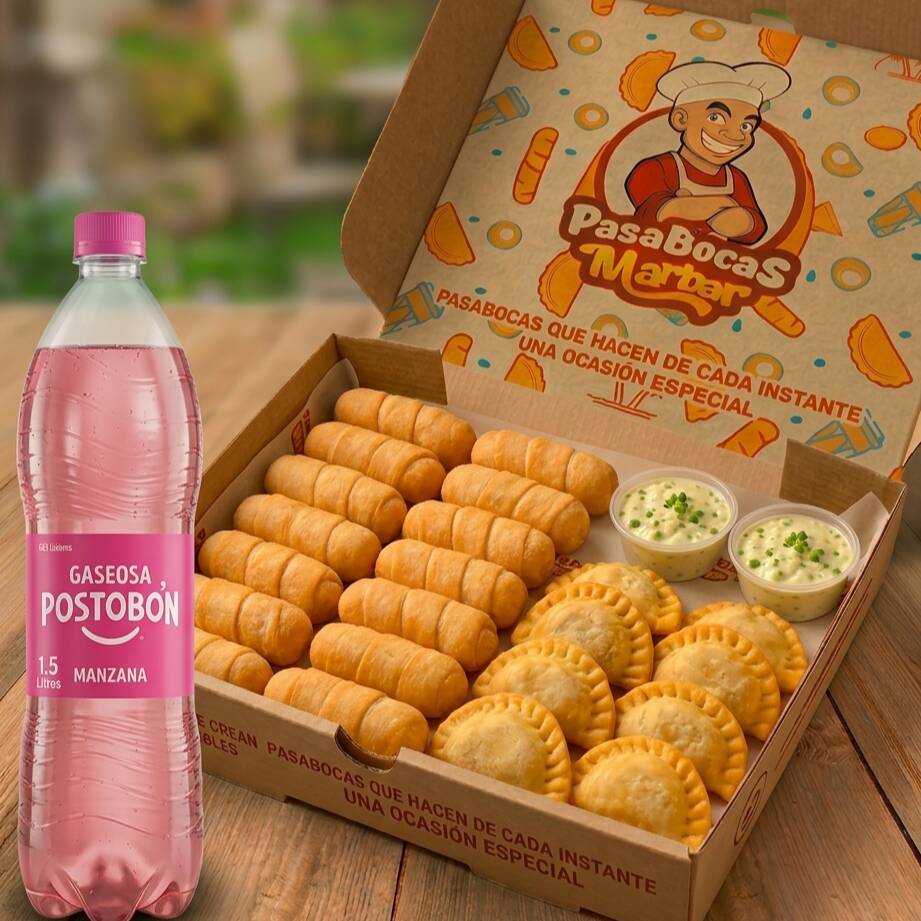 Reunión (20 deditos + 10 empanadita) + Bebida