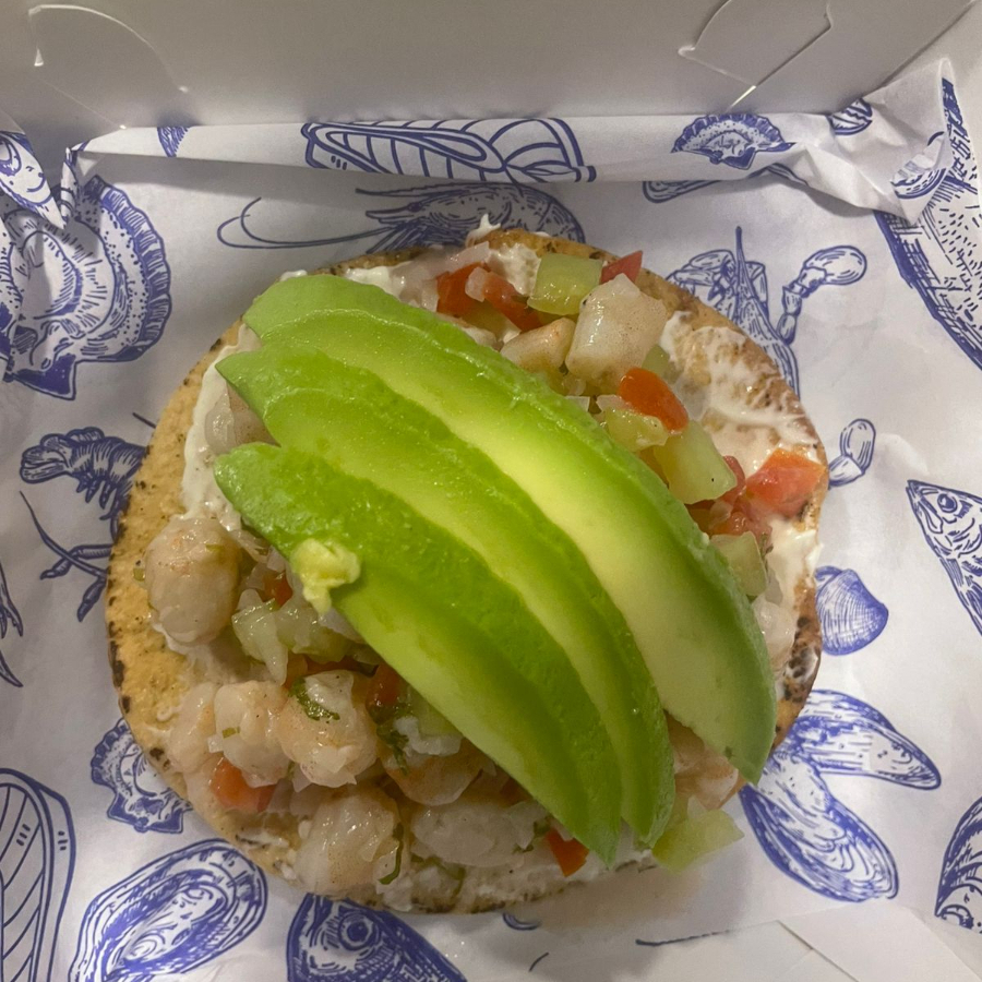 TOSTADA CEVICHE DE CAMARÓN