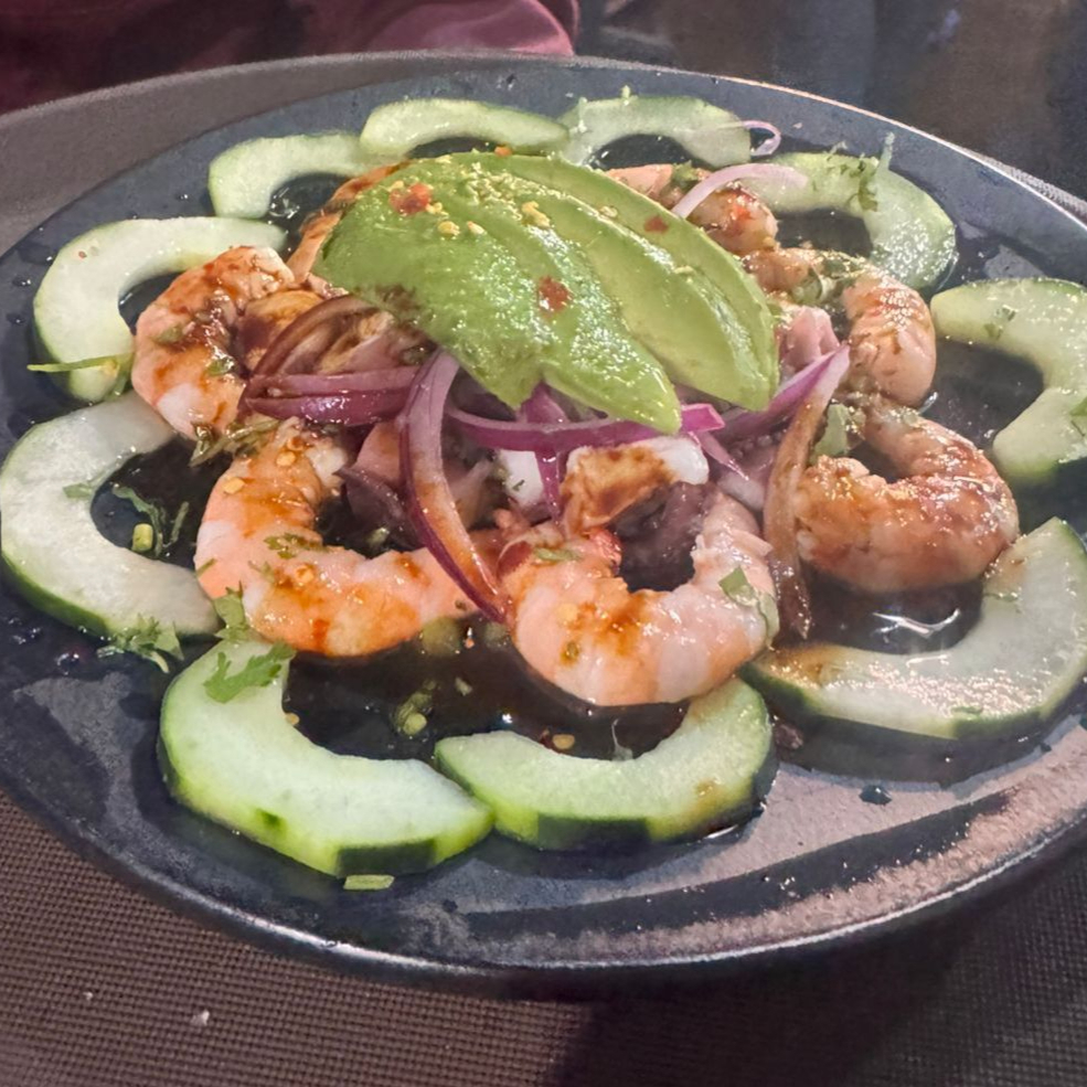 Camarón con Pulpo para Picar