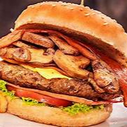 Hamburguesa Con Champiñones