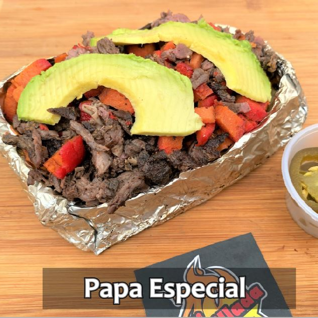 Papa Asada Especial con Refresco 355 Ml.