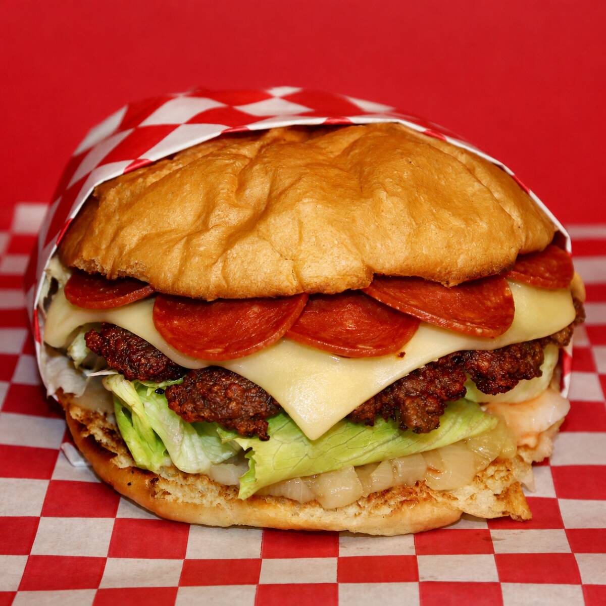 Pizza Burger (Incluye Papas Fritas)