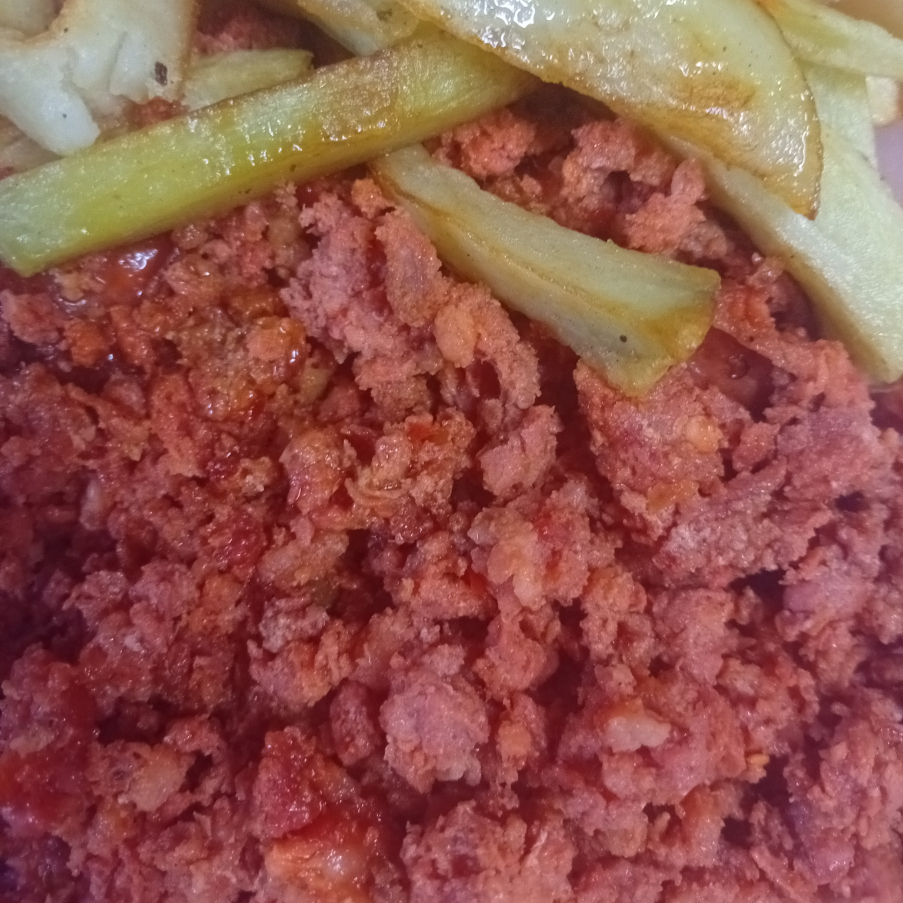 Bomba de Longaniza con Papas