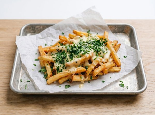 Papas con Salsa Blanca