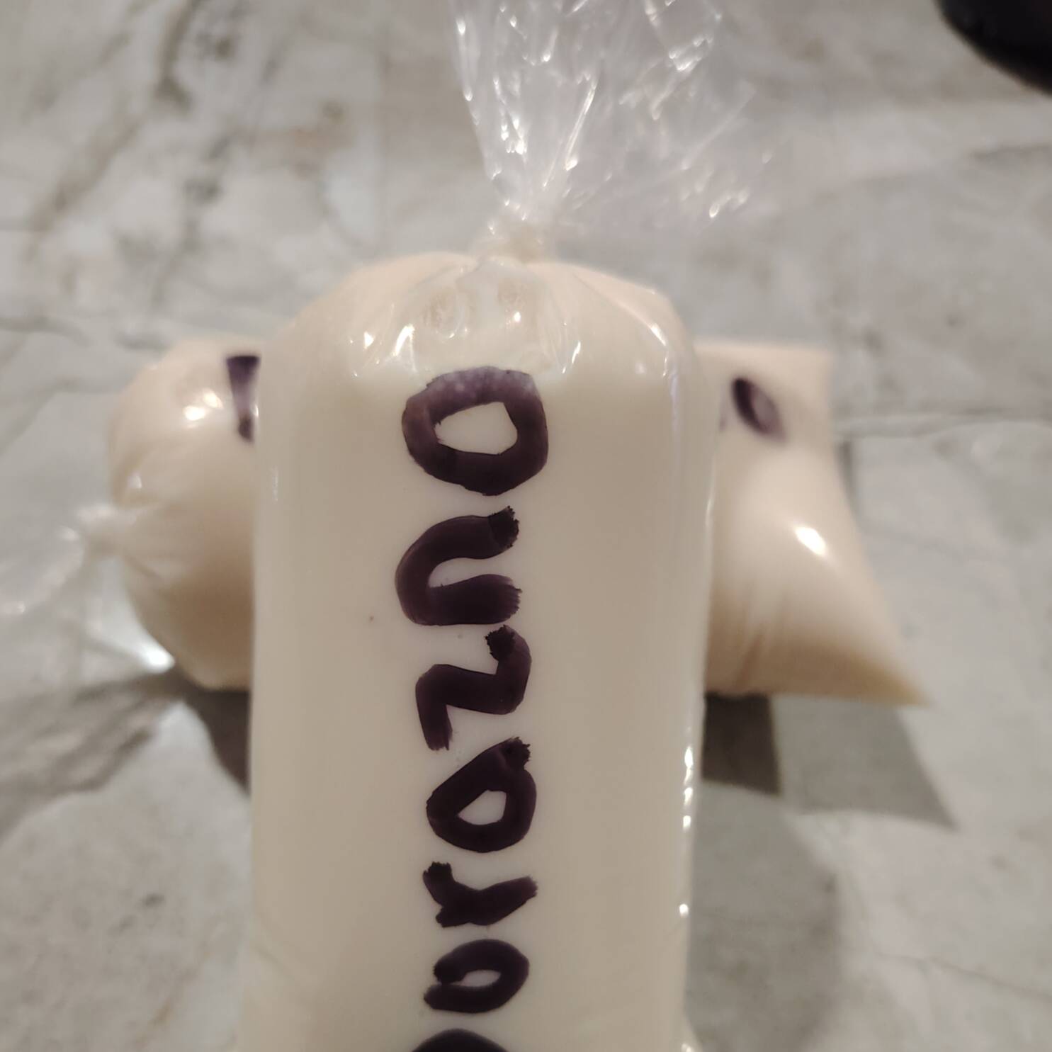 Saborines de yogurt de durazno con leche