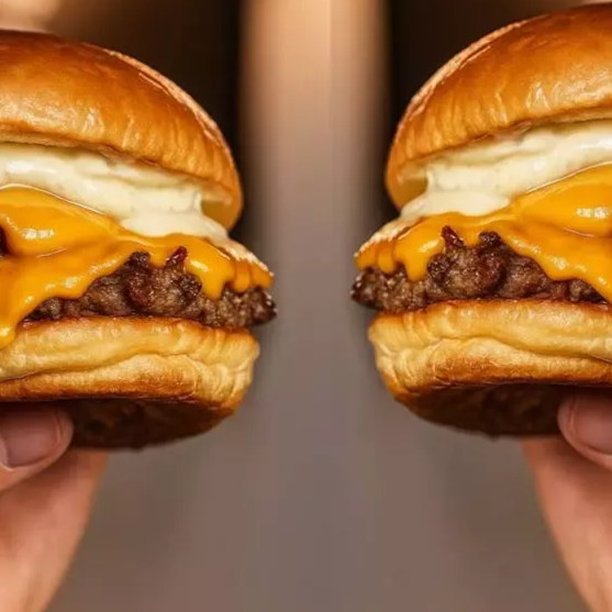 São Dois Smash 100g Suculentos com Cheddar Cremoso e Molho Especial da Casa. Dois Lanches Irresistíveis Para Satisfazer Sua Fome em Dobro.