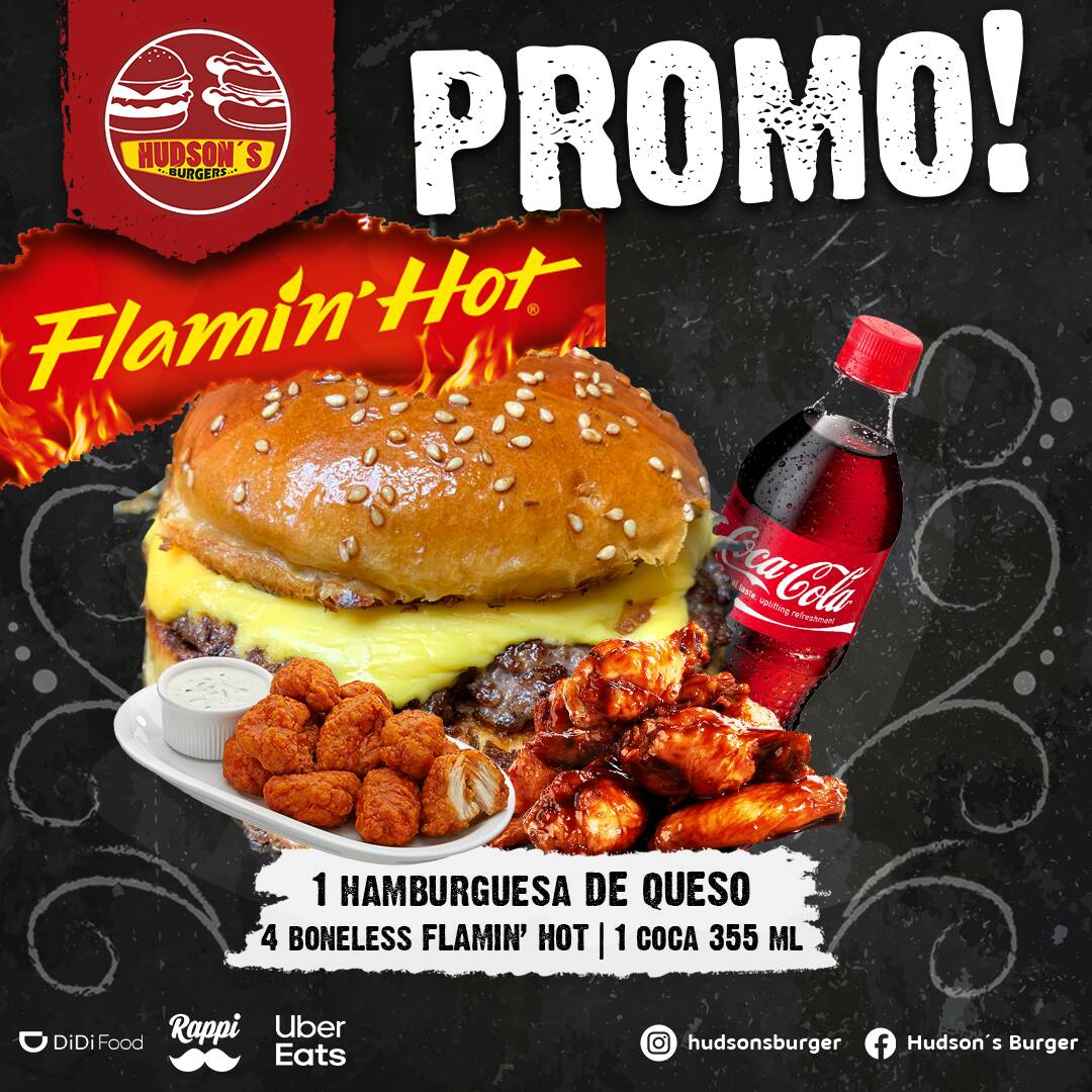 Queso 4 Boneless Flamin Hot + Coca 355