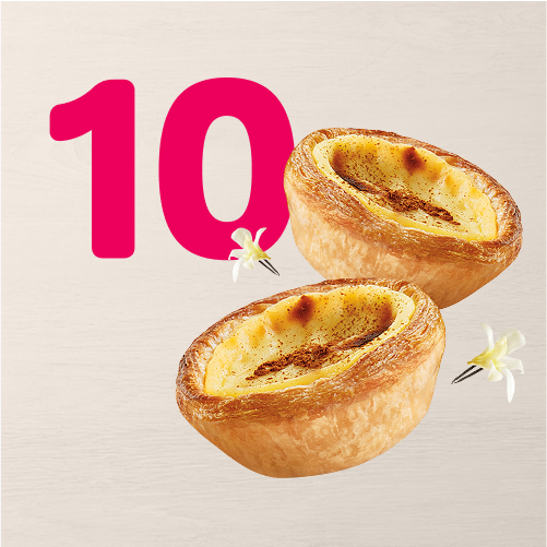 Doce ou doce? Escolha 10 Pastéis de Belém ou Folhadas pra adoçar o seu Dia com muita crocância e sabor!