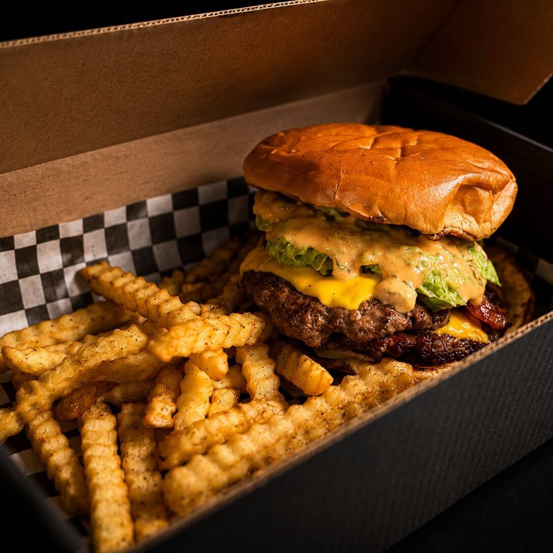 SMASH BACON DOBLE CON QUESO